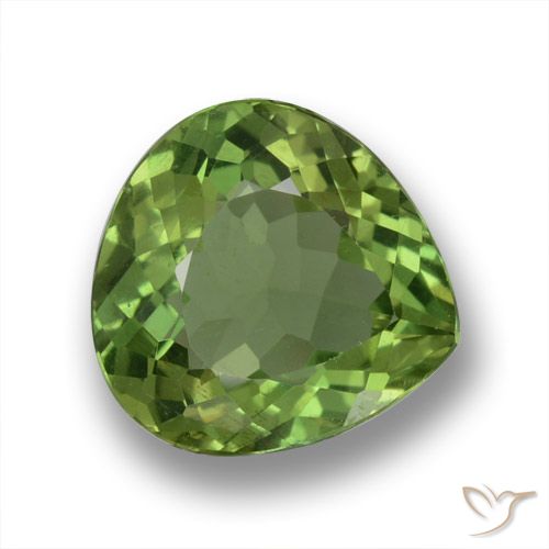 2.29ct Naturale Verde scuro Apatite, Forma a pera, VS-SI