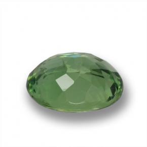 Apatite naturale verde da 1,38 ct, taglio ovale, VS-SI