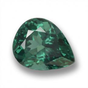 Apatite naturale verde da 1,17 ct, taglio a pera, VS