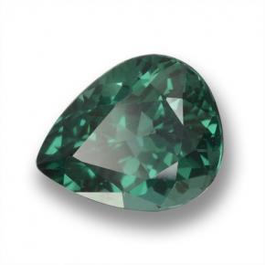 Apatite naturale verde da 1,17 ct, taglio a pera, VS