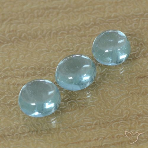 1.60ctw Naturale Blu verdastro Apatite, Rotondo, Trasparente