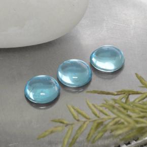 Gemme di Apatite Verde blu naturale da 0.94 ct, Taglio rotondo, Trasparente