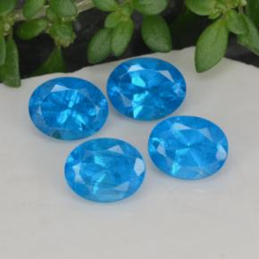Gemme di Apatite Azzurro profondo naturale da 1.74 ct, Taglio ovale, VS-SI