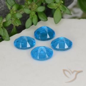Gemme di Apatite Blu naturale da 1.64 ct, Ovale, VS-SI