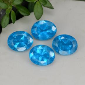 Gemme di Apatite Blu naturale da 1.61 ct, Taglio ovale, VS-SI