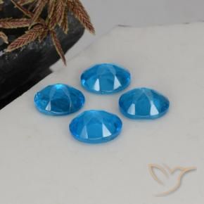Gemme di Apatite Blu naturale da 1.61 ct, Taglio ovale, VS-SI
