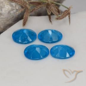 Gemme di Apatite Blu naturale da 1.36 ct, Taglio ovale, VS-SI