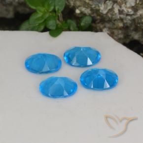 Gemme di Apatite Blu naturale da 1.21 ct, Ovale, VS-SI