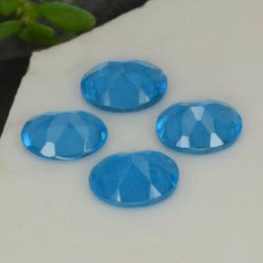 Gemme di Apatite Blu intenso naturale da 1.25 ct, Taglio ovale, VS-SI