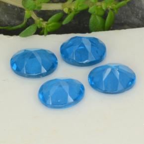 Gemme di Apatite Blu intenso naturale da 1.44 ct, Taglio ovale, VS-SI
