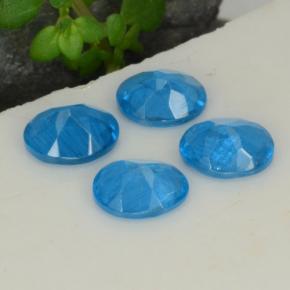 Gemme di Apatite Blu intenso naturale da 1.34 ct, Taglio ovale, VS-SI