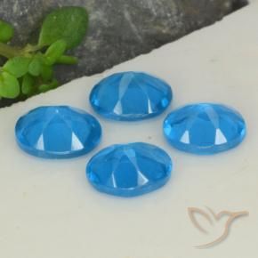 Gemme di Apatite Blu intenso naturale da 1.43 ct, Ovale, VS-SI