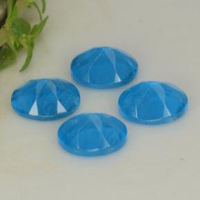 Apatite naturale blu da 1,60 ct, taglio ovale, VS-SI