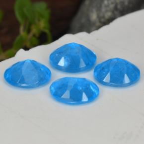 Apatite naturale blu da 1,40 ct, taglio ovale, VS-SI