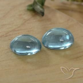 Gemme di Apatite Blu naturale da 0.80 ct, Ovale, Trasparente