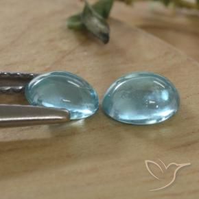 Gemme di Apatite Blu naturale da 0.80 ct, Ovale, Trasparente