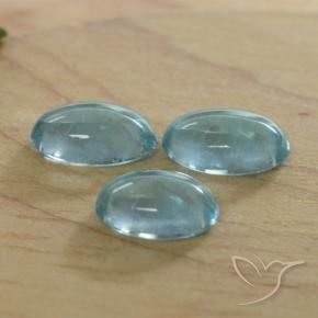 Gemme di Apatite Blu verdastro brillante naturale da 1.25 ct, Ovale, Trasparente