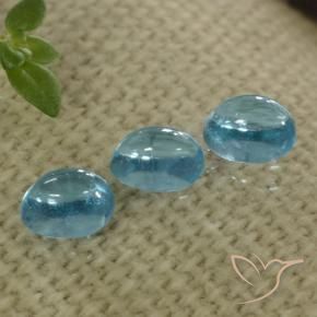 Gemme di Apatite Medio-Azzurro Verde naturale da 1.32 ct, Ovale, Trasparente