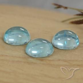 Gemme di Apatite Azzurro naturale da 1.33 ct, Ovale, Trasparente