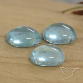 Gemme di Apatite Azzurro naturale da 1.01 ct, Ovale, Trasparente
