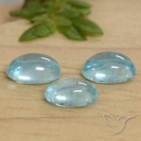 Gemme di Apatite Azzurro naturale da 1.50 ct, Ovale, Trasparente