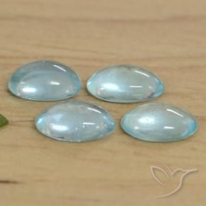 Gemme di Apatite Azzurro naturale da 1.27 ct, Ovale, Trasparente