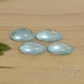 Gemme di Apatite Azzurro naturale da 1.27 ct, Ovale, Trasparente