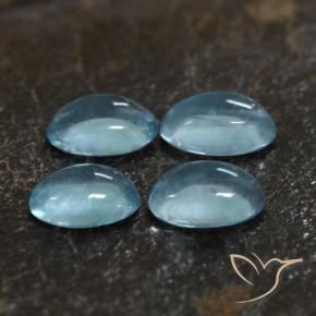Gemme di Apatite Azzurro naturale da 1.10 ct, Ovale, Trasparente