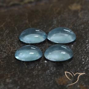 Gemme di Apatite Azzurro naturale da 1.10 ct, Ovale, Trasparente