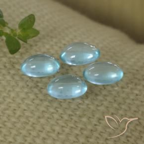 Gemme di Apatite Azzurro naturale da 1.22 ct, Ovale, Trasparente