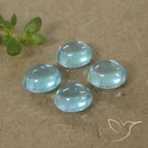 Gemme di Apatite Azzurro naturale da 1.50 ct, Ovale, Trasparente