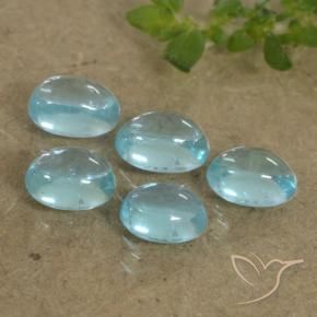 Gemme di Apatite Blu naturale da 1.54 ct, Ovale, Trasparente