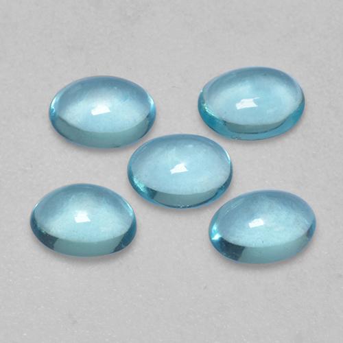1.90ctw Naturale Verde bluastro chiaro Apatite, Ovale, Trasparente