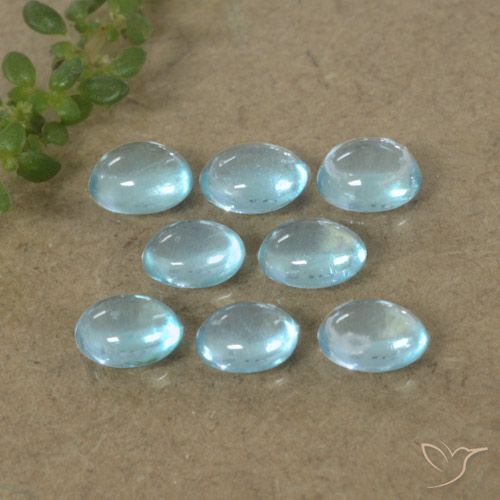 2.08ctw Naturale Azzurro Apatite, Ovale, Trasparente