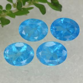 Gemme di Apatite Blu naturale da 1.43 ct, Taglio ovale, VS-SI