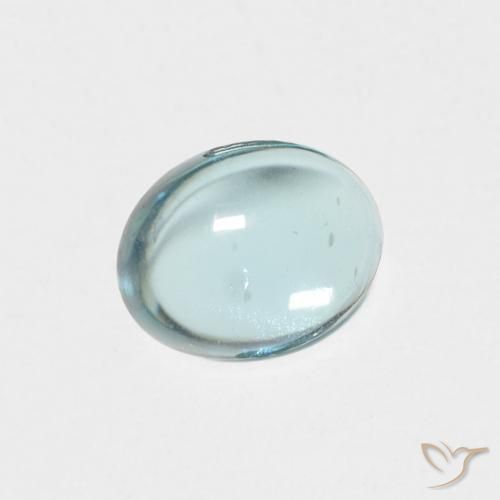 Apatite Azzurro-Verde naturale da 0.93 ct, Ovale, Trasparente