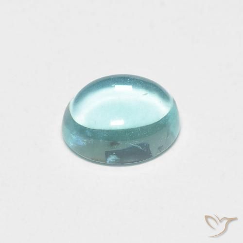 Apatite Azzurro-Verde naturale da 0.93 ct, Ovale, Trasparente