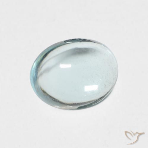 Apatite Azzurro-Verde naturale da 1.21 ct, Ovale, Trasparente