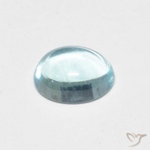 Apatite Azzurro-Verde naturale da 1.21 ct, Ovale, Trasparente