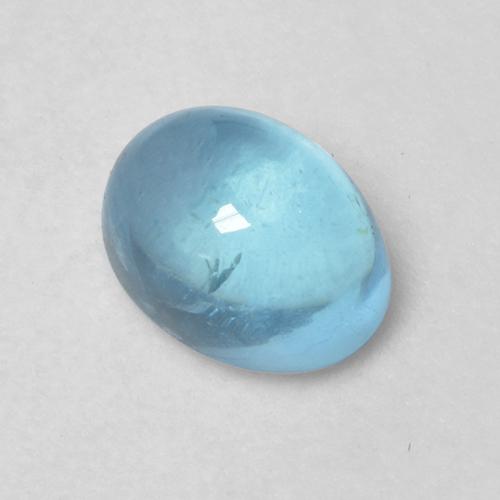 Apatite Azzurro naturale da 1.10 ct, Taglio ovale, Trasparente
