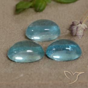Gemme di Apatite Blu naturale da 1.75 ct, Ovale, Trasparente