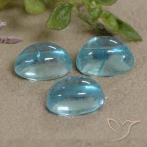 Gemme di Apatite Blu verdastro chiaro naturale da 1.79 ct, Ovale, Trasparente