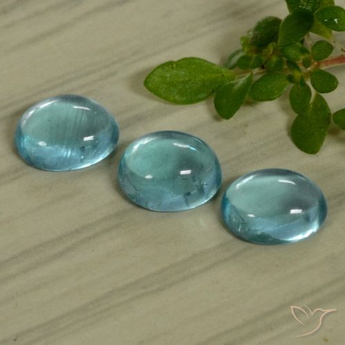 1.82ctw Naturale Azzurro Apatite, Ovale, Trasparente