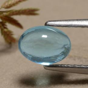 Apatite naturale blu da 0,92 ct, taglio ovale, trasparente