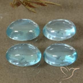 Gemme di Apatite Azzurro naturale da 1.91 ct, Ovale, Trasparente