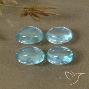 Gemme di Apatite Azzurro naturale da 1.91 ct, Ovale, Trasparente