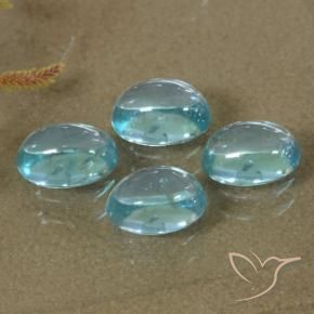 Gemme di Apatite Azzurro naturale da 2.07 ct, Ovale, Trasparente
