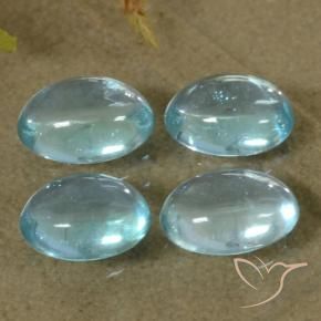 Gemme di Apatite Azzurro naturale da 1.93 ct, Ovale, Trasparente