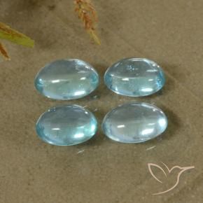 Gemme di Apatite Azzurro naturale da 1.93 ct, Ovale, Trasparente