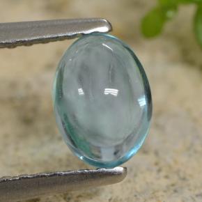 Apatite naturale turchese da 0,83 ct, taglio ovale, trasparente